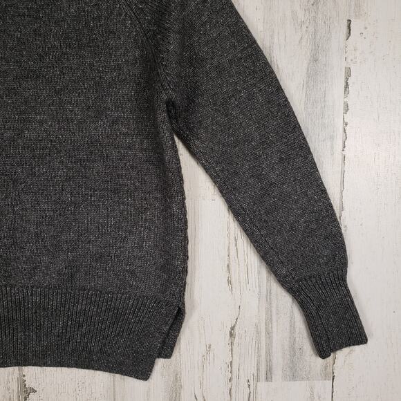 NWT St. John's Bay Gray Metallic Heavyweight Crew Neck Sweater Womens Size Small - Picture 11 of 11